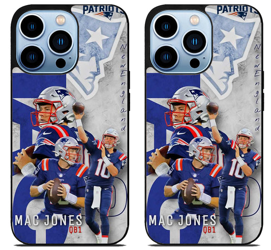 Mac Jones New England Patriots Collage iPhone 15 Pro | iPhone 15 Pro Max Case