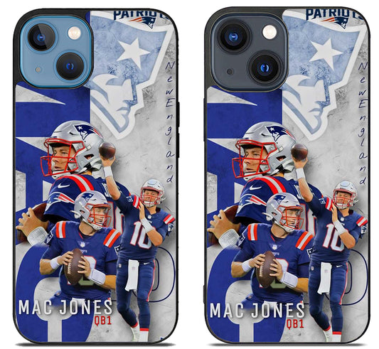 Mac Jones New England Patriots Collage iPhone 15 | iPhone 15 Plus Case