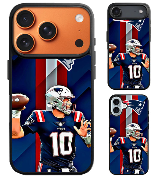 Mac Jones New England Patriots Style iPhone Air | iPhone 17 | 17 Pro | 17 Pro Max Case