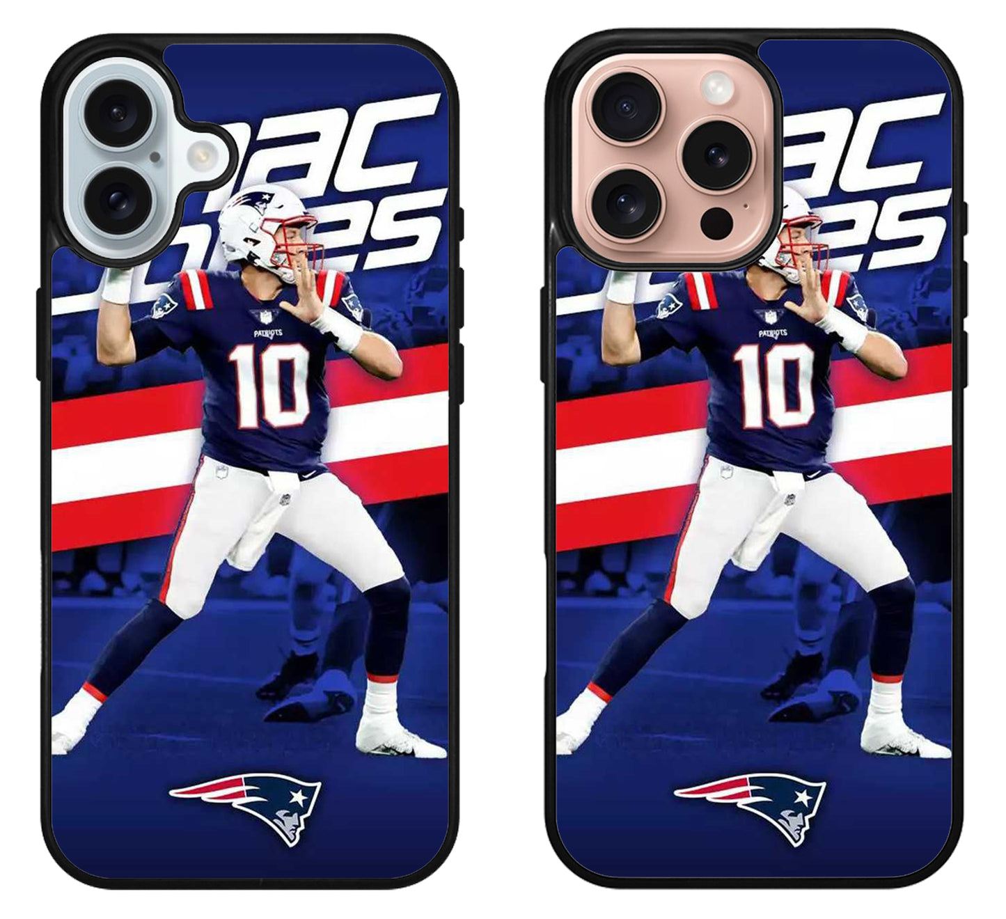 Mac Jones New England Patriots Wallpaper iPhone 16 | 16 Plus | 16 Pro | 16 Pro Max Case