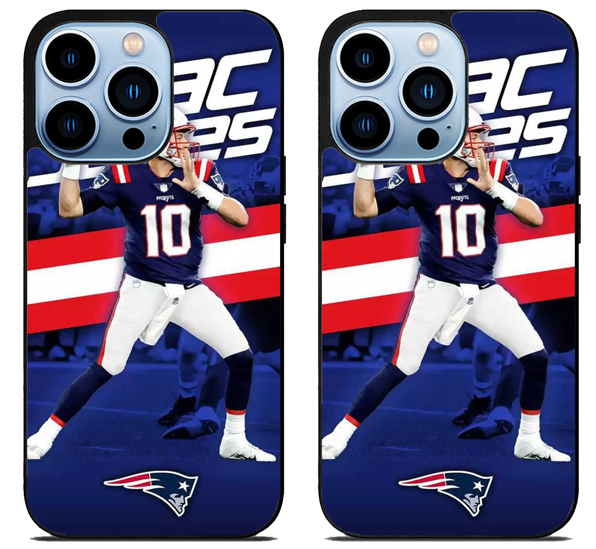 Mac Jones New England Patriots Wallpaper iPhone 15 Pro | iPhone 15 Pro Max Case