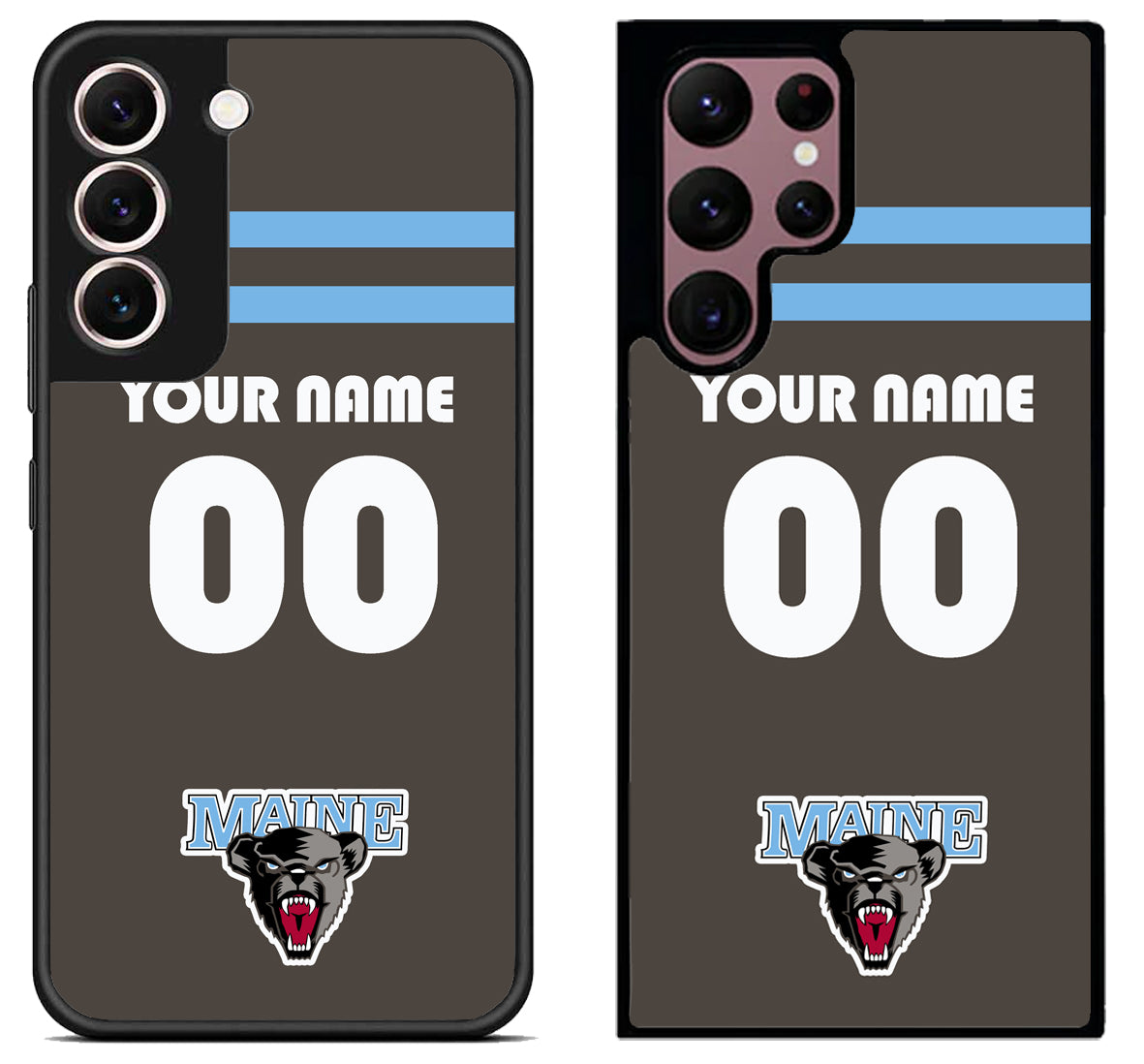 Custom Personalized Maine Black Bears Samsung Galaxy S22 | S22+ | S22 Ultra Case