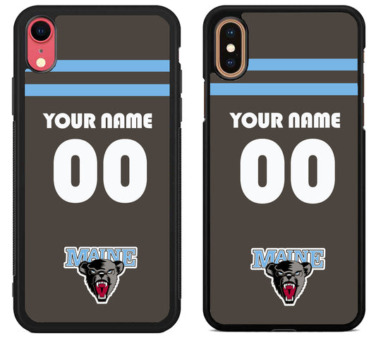 Custom Personalized Maine Black Bears iPhone X | Xs | Xr | Xs Max Case