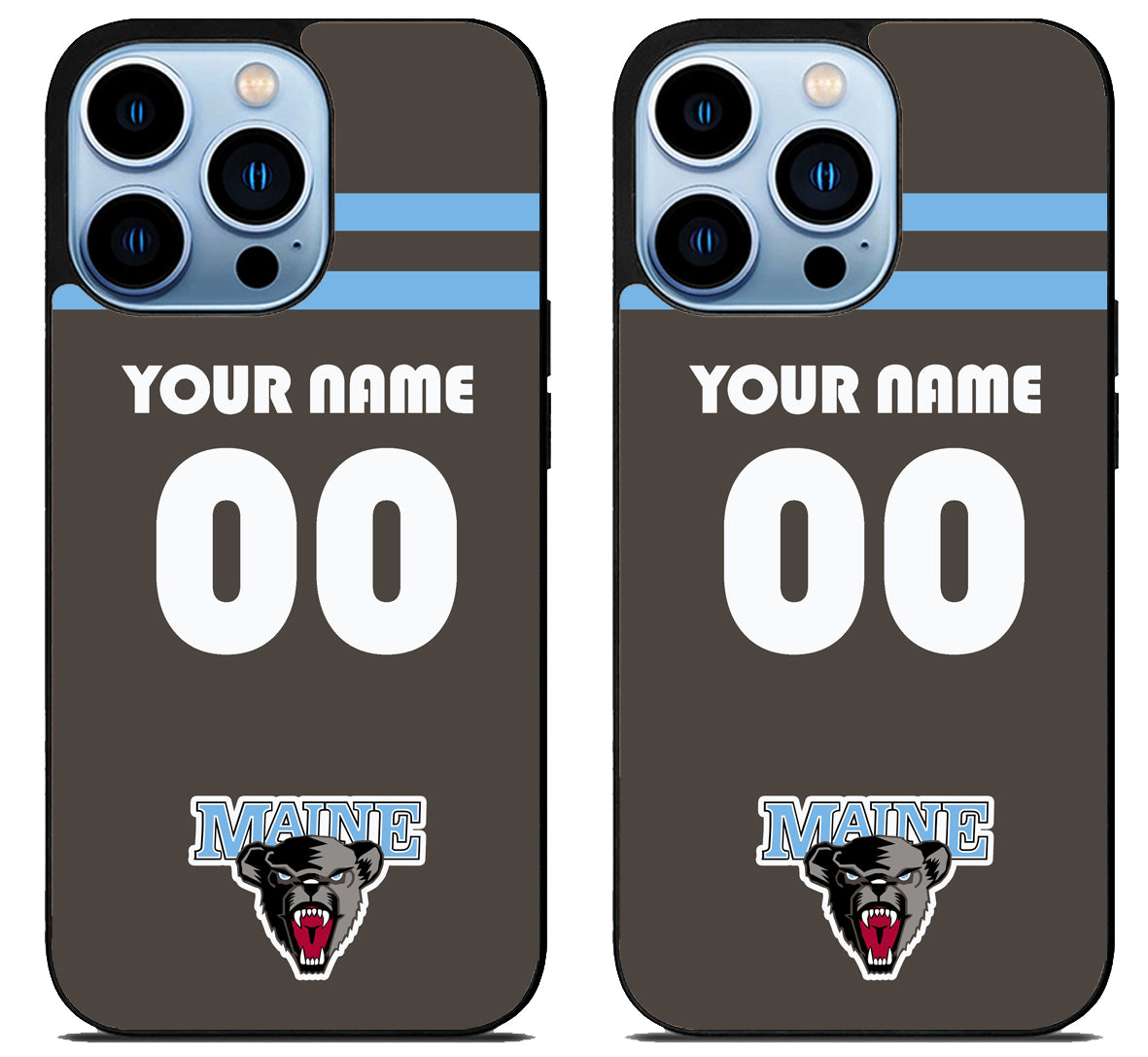Custom Personalized Maine Black Bears iPhone 15 Pro | iPhone 15 Pro Max Case