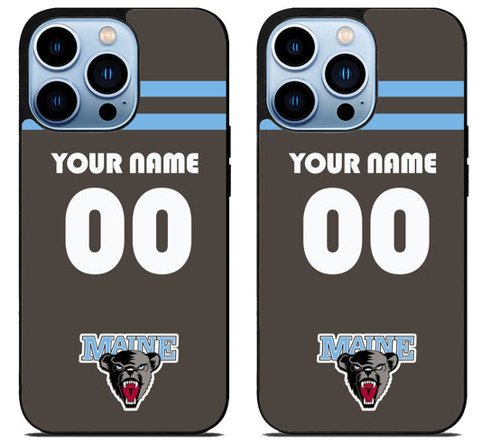 Custom Personalized Maine Black Bears iPhone 15 Pro | iPhone 15 Pro Max Case