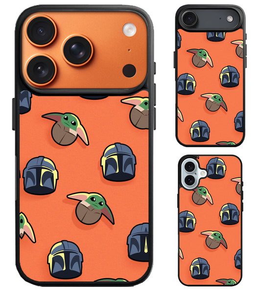 Mandalorian Baby Yoda Collage iPhone Air | iPhone 17 | 17 Pro | 17 Pro Max Case