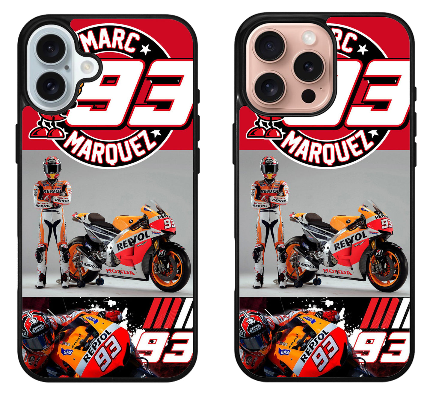 Marc Marquez Collage iPhone 16 | 16 Plus | 16 Pro | 16 Pro Max Case