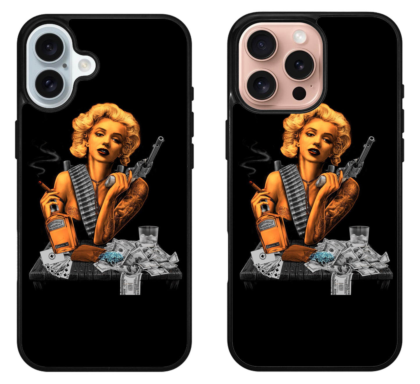Marilyn Monroe Gangster Money iPhone 16 | 16 Plus | 16 Pro | 16 Pro Max Case