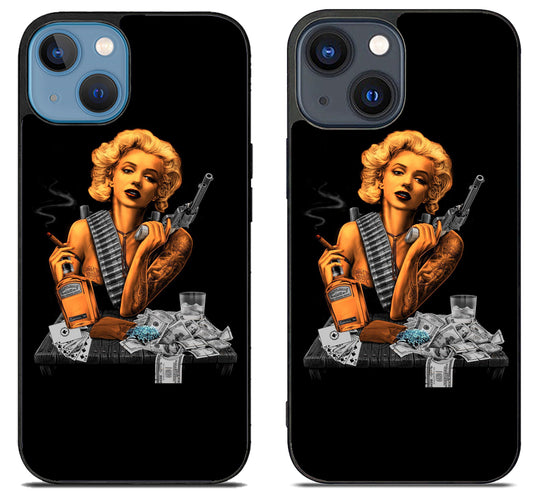 Marilyn Monroe Gangster Money iPhone 15 | iPhone 15 Plus Case