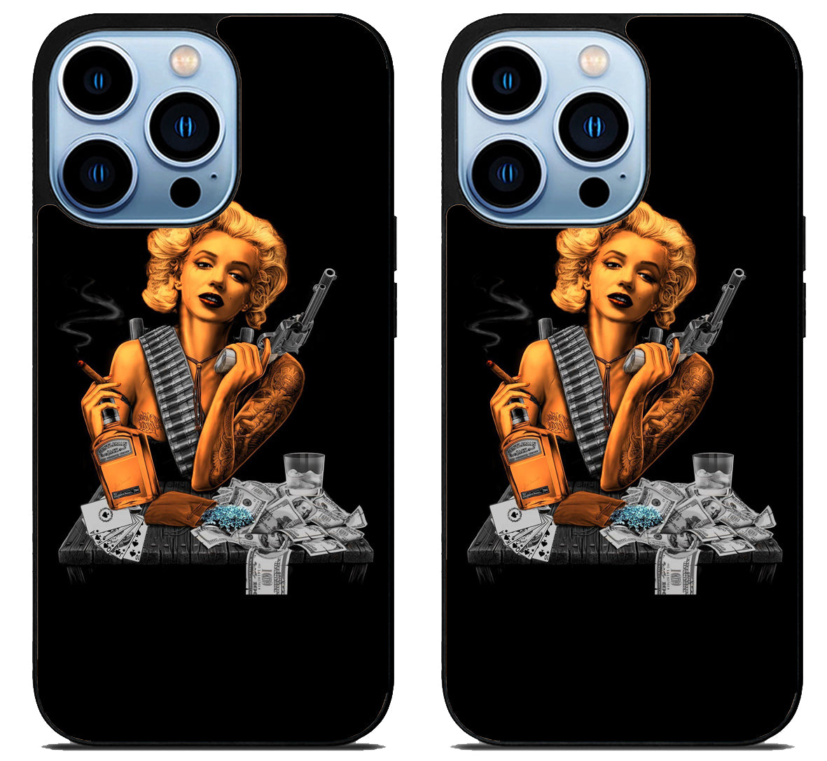 Marilyn Monroe Gangster Money iPhone 15 Pro | iPhone 15 Pro Max Case