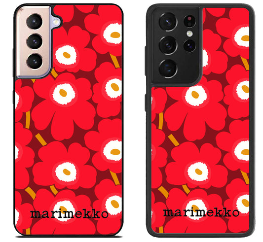 Marimekko Red Samsung Galaxy S21 | S21 FE | S21+ | S21 Ultra Case