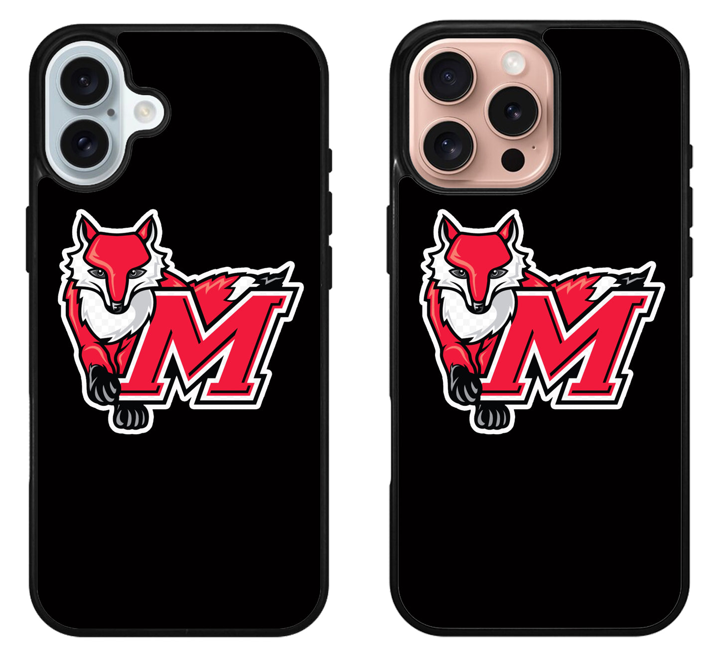 Marist Red Foxes Black iPhone 16 | 16 Plus | 16 Pro | 16 Pro Max Case