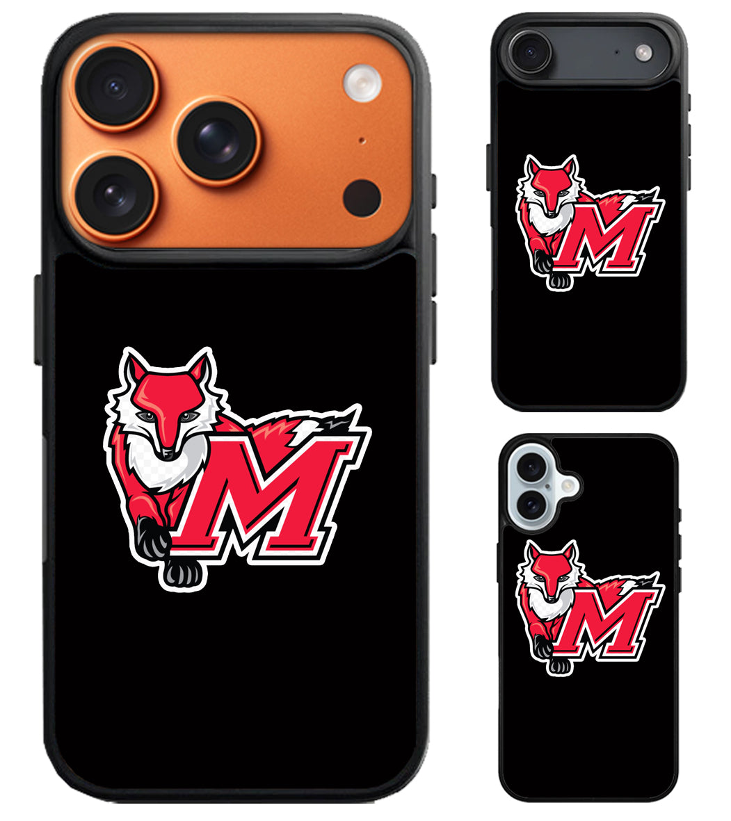 Marist Red Foxes Black iPhone Air | iPhone 17 | 17 Pro | 17 Pro Max Case