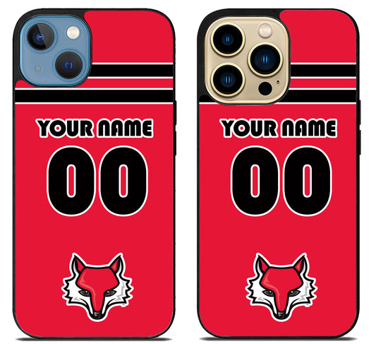 Custom Personalized Marist Red Foxes iPhone 14 | 14 Plus | 14 Pro | 14 Pro Max Case
