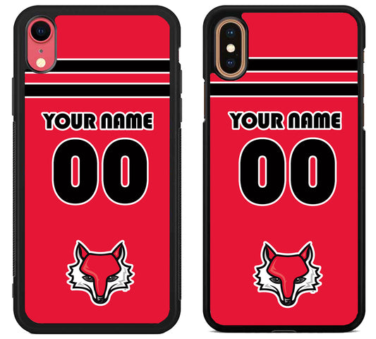 Custom Personalized Marist Red Foxes iPhone X | Xs | Xr | Xs Max Case
