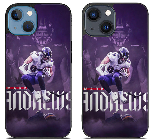 Mark Andrews Baltimore Ravens Background iPhone 15 | iPhone 15 Plus Case