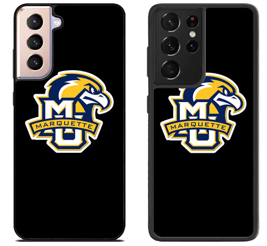 Marquette Golden Eagles Black Samsung Galaxy S21 | S21 FE | S21+ | S21 Ultra Case