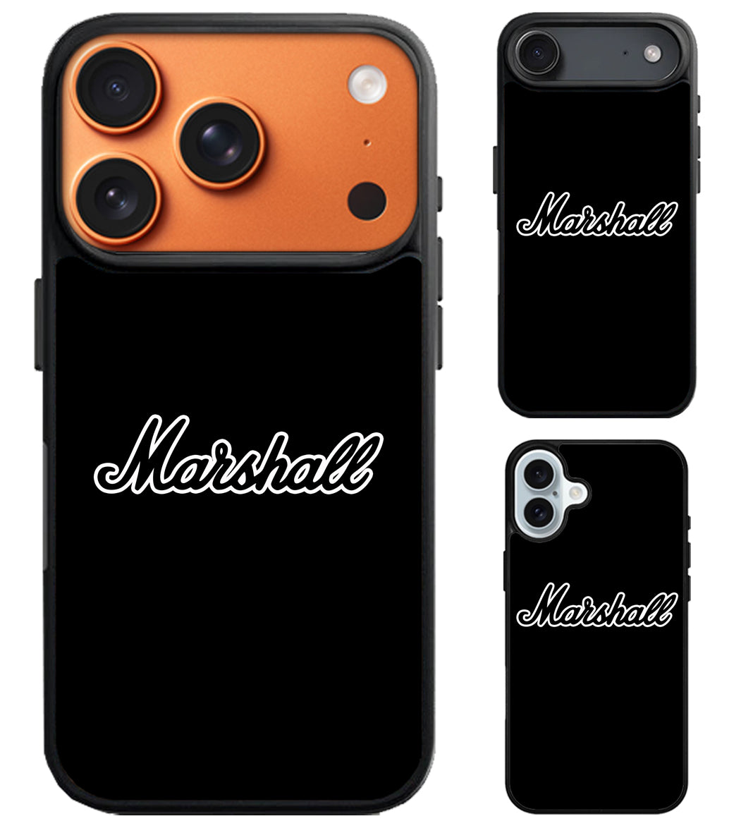 Marshall Black Logo iPhone Air | iPhone 17 | 17 Pro | 17 Pro Max Case