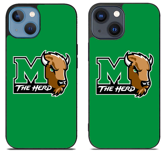 Marshall Thundering Herd Logo iPhone 15 | iPhone 15 Plus Case