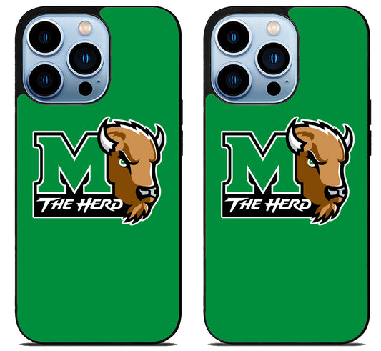 Marshall Thundering Herd Logo iPhone 15 Pro | iPhone 15 Pro Max Case