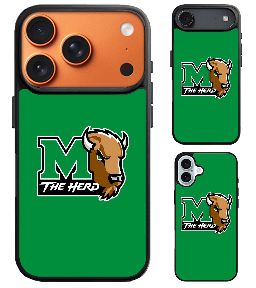 Marshall Thundering Herd Logo iPhone Air | iPhone 17 | 17 Pro | 17 Pro Max Case
