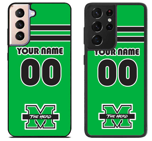 Custom Personalized Marshall Thundering Herd Samsung Galaxy S21 | S21 FE | S21+ | S21 Ultra Case
