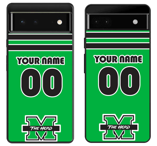 Custom Personalized Marshall Thundering Herd Google Pixel 6 | 6A | 6 Pro Case