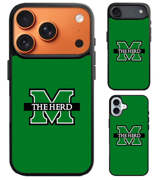 Marshall University Thundering Herd Cover iPhone Air | iPhone 17 | 17 Pro | 17 Pro Max Case