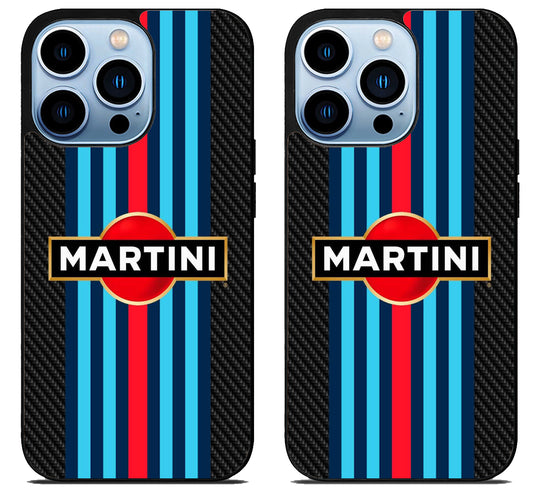 Martini racing Black Carbon Stripe iPhone 15 Pro | iPhone 15 Pro Max Case