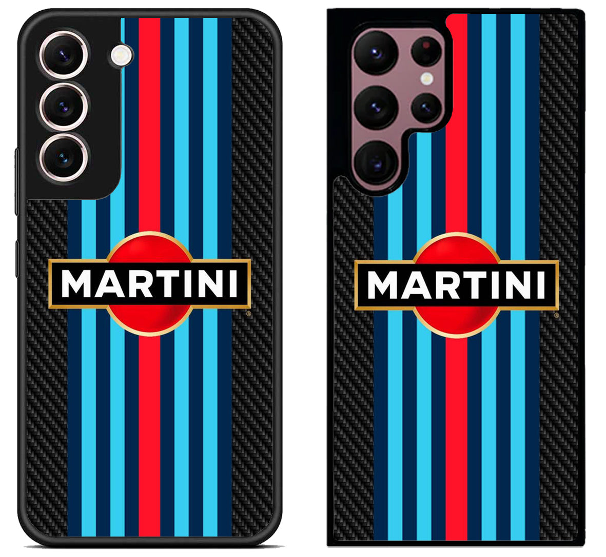 Martini racing Black Carbon Stripe Samsung Galaxy S22 | S22+ | S22 Ultra Case