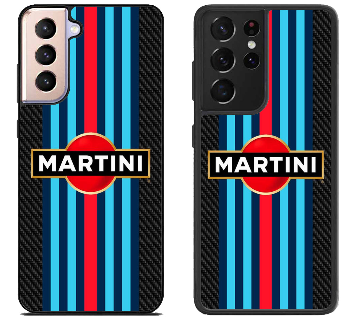 Martini racing Black Carbon Stripe Samsung Galaxy S21 | S21 FE | S21+ | S21 Ultra Case