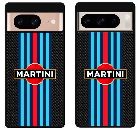 Martini racing Black Carbon Stripe Google Pixel 8 | 8 Pro Case
