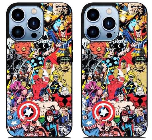 Marvel Avengers Comics iPhone 15 Pro | iPhone 15 Pro Max Case