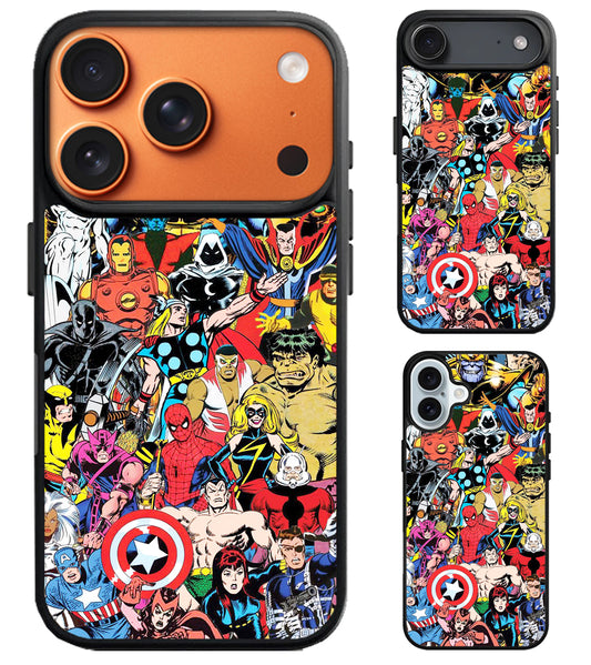 Marvel Avengers Comics iPhone Air | iPhone 17 | 17 Pro | 17 Pro Max Case