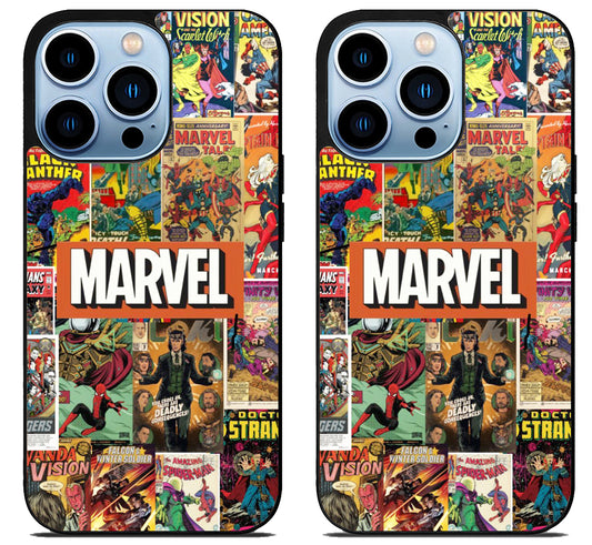 Marvel Collage iPhone 15 Pro | iPhone 15 Pro Max Case