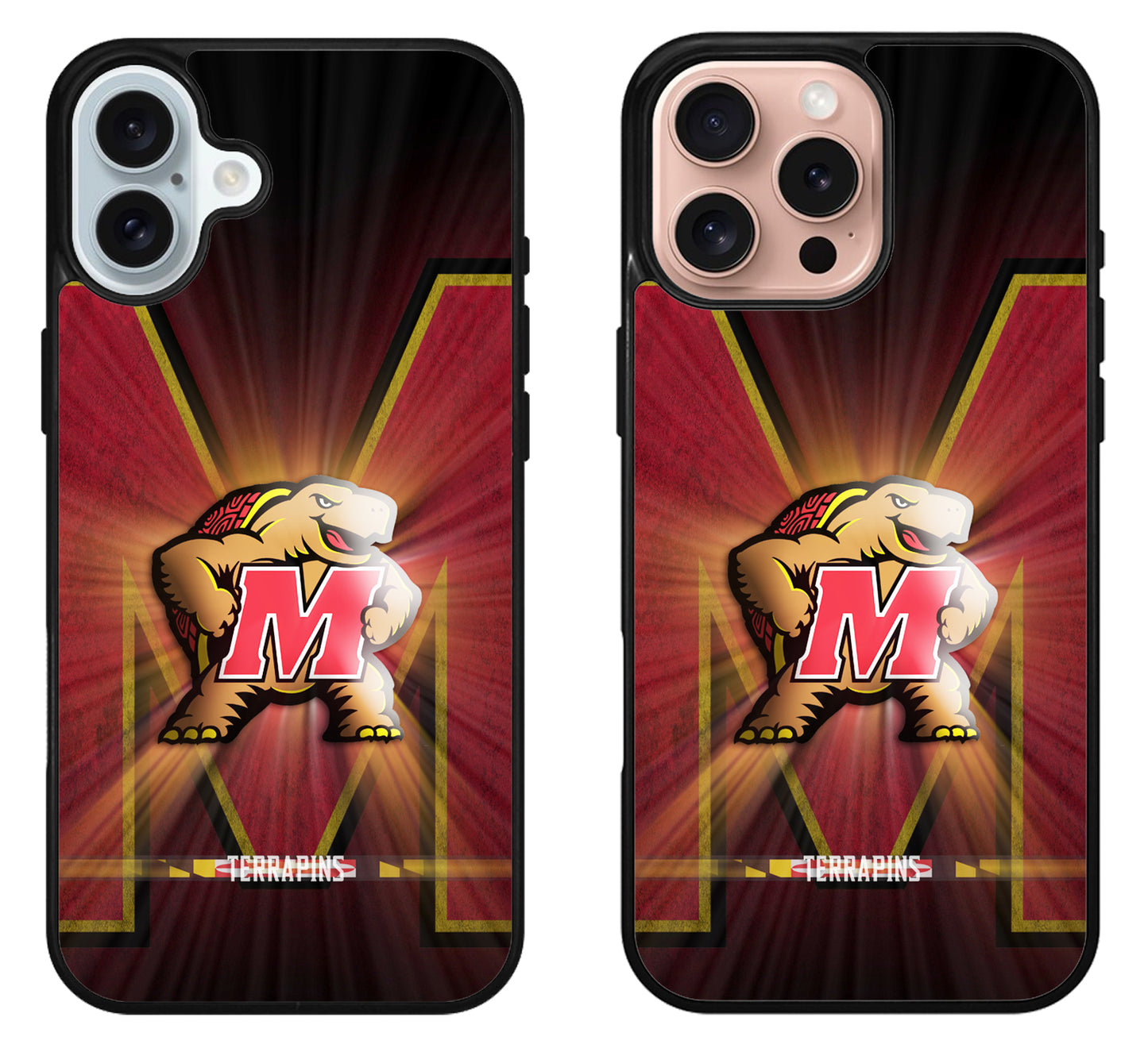 Maryland Terrapins Background iPhone 16 | 16 Plus | 16 Pro | 16 Pro Max Case