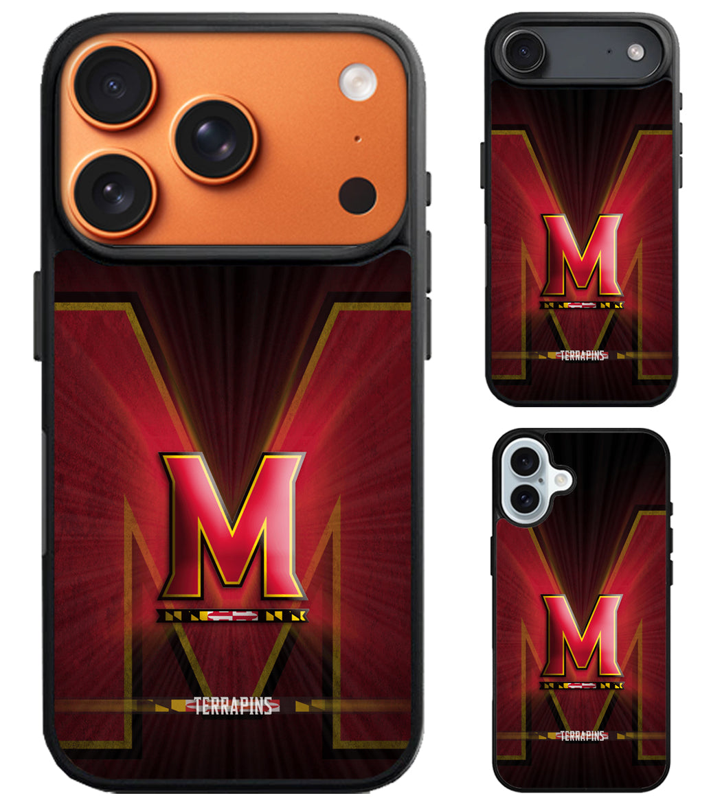 Maryland Terrapins Background iPhone Air | iPhone 17 | 17 Pro | 17 Pro Max Case