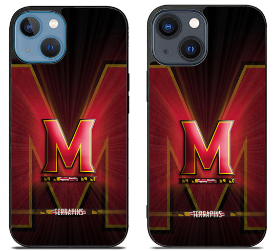 Maryland Terrapins Background iPhone 15 | iPhone 15 Plus Case