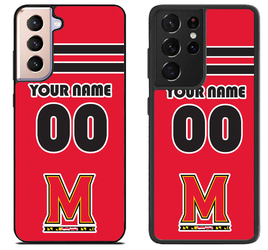 Custom Personalized Maryland Terrapins Samsung Galaxy S21 | S21 FE | S21+ | S21 Ultra Case