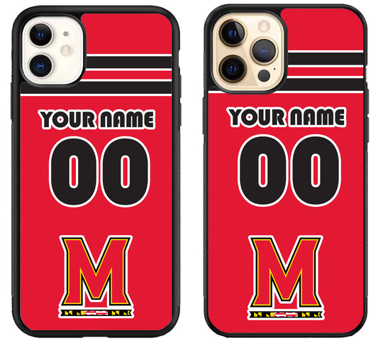 Custom Personalized Maryland Terrapins iPhone 12 | 12 Mini | 12 Pro | 12 Pro Max Case