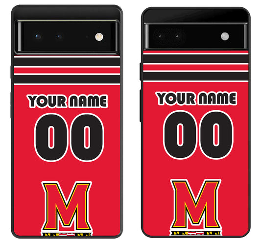 Custom Personalized Maryland Terrapins Google Pixel 6 | 6A | 6 Pro Case