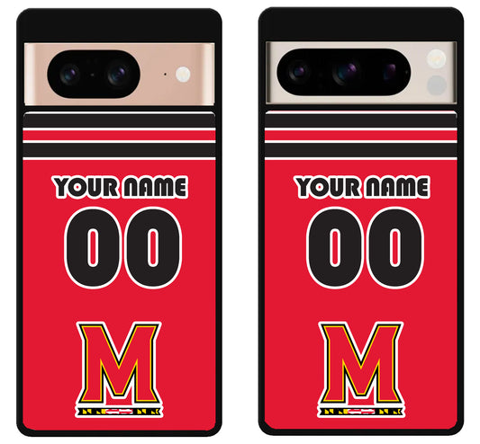 Custom Personalized Maryland Terrapins Google Pixel 8 | 8 Pro Case