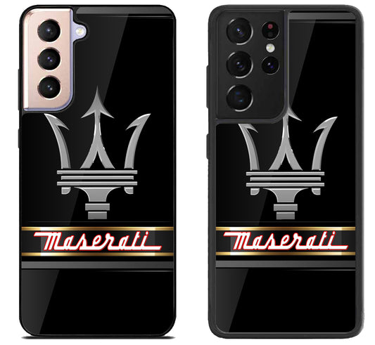 Maserati Black Metallic Samsung Galaxy S21 | S21 FE | S21+ | S21 Ultra Case
