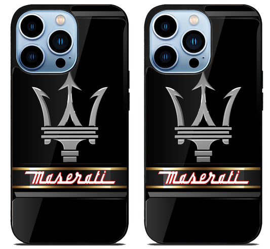 Maserati Black Metallic iPhone 15 Pro | iPhone 15 Pro Max Case