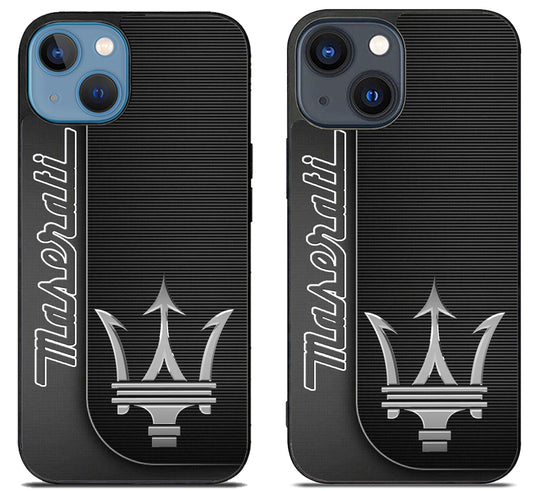 Maserati Black White iPhone 15 | iPhone 15 Plus Case