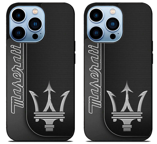 Maserati Black White iPhone 15 Pro | iPhone 15 Pro Max Case