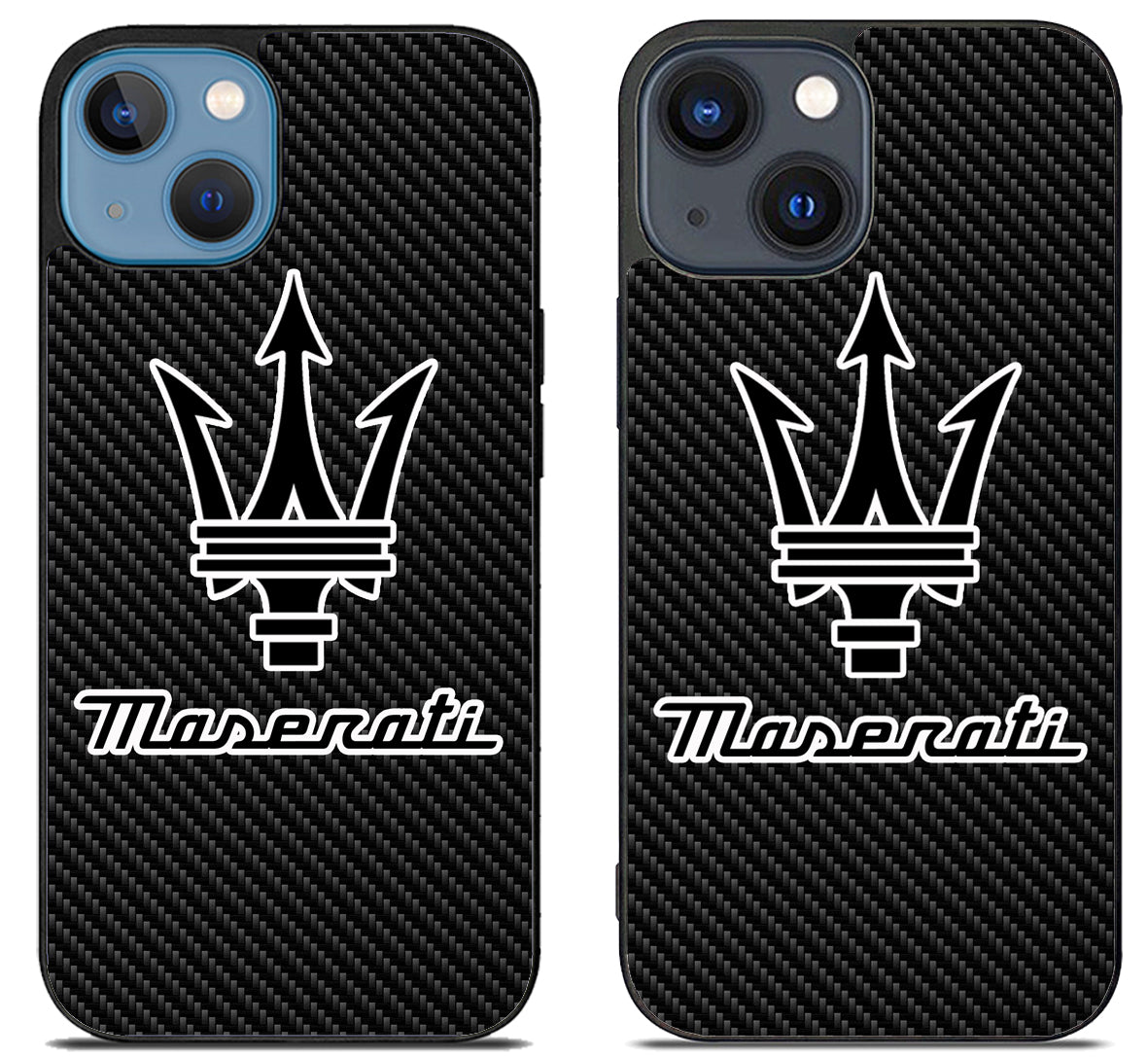 Maserati Black Carbon iPhone 15 | iPhone 15 Plus Case