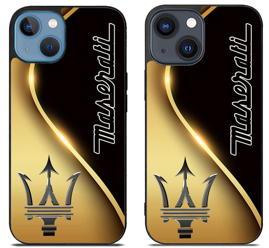 Maserati Golden Metallic iPhone 15 | iPhone 15 Plus Case