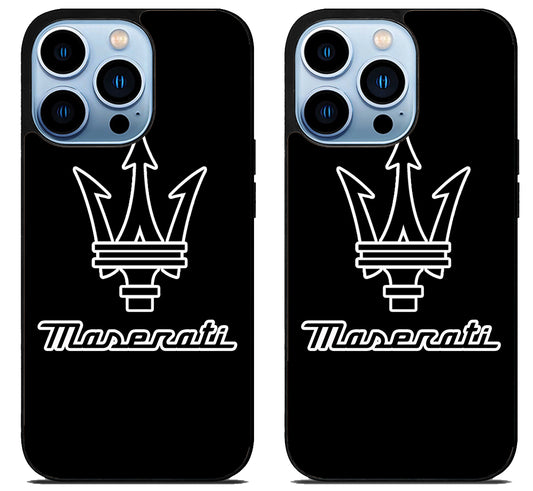 Maserati Logo Black iPhone 15 Pro | iPhone 15 Pro Max Case