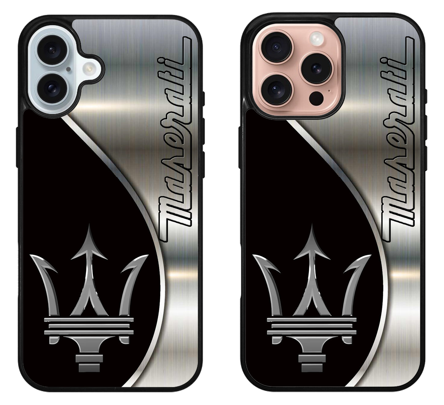 Maserati Silver Metallic iPhone 16 | 16 Plus | 16 Pro | 16 Pro Max Case